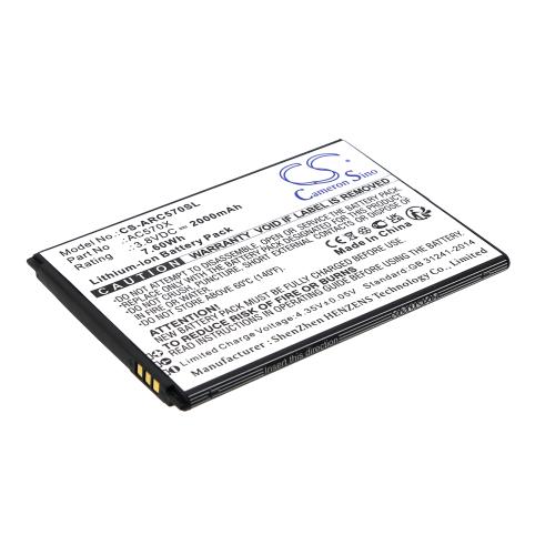 Battery for phone archos oxygen 57