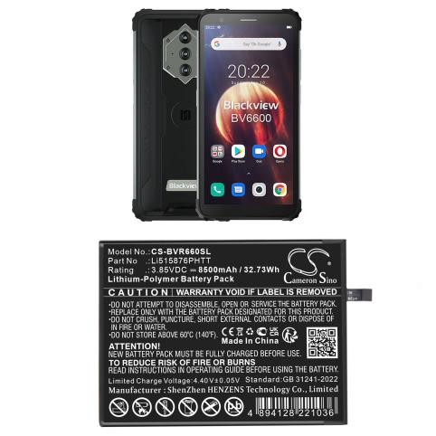 Battery for phone blackview bv6600