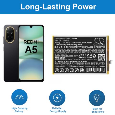 Batería para teléfono redmi a5 4g