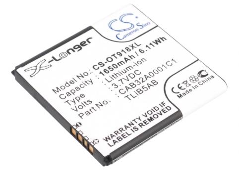 Batteria per telefono alcatel one touch 918 mix