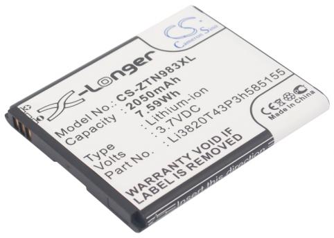 Batterie pour telephone zte compatible li3820t42p3h585155