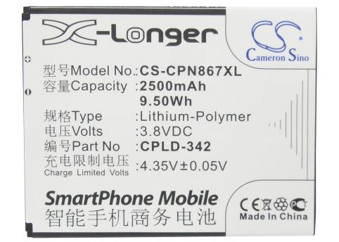 Batterij telefoon coolpad 8670