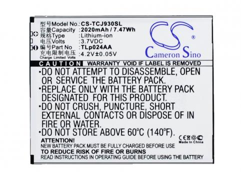 Batteria  tcl tlp024aa