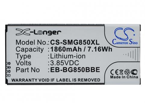 Batteria per telefono samsung batteria compatibile eb bg850bbc