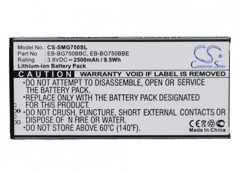 Battery for phone samsung compatible eb bg750bbe