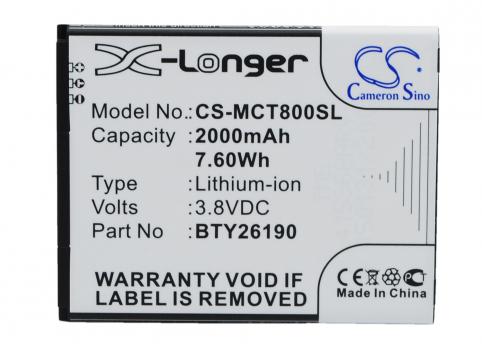 Battery mobile mobistel cynus t8