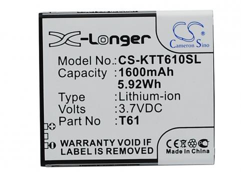 Battery mobile k touch t61