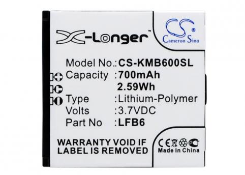 Battery mobile kazam life b6