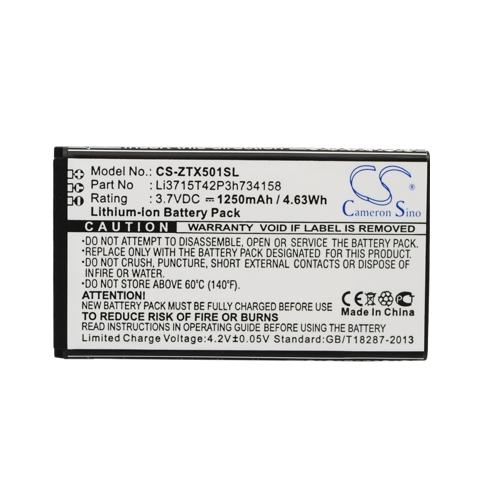 Battery mobile zte zte x500m