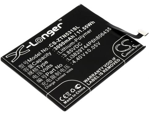 Battery mobile zte nx531j