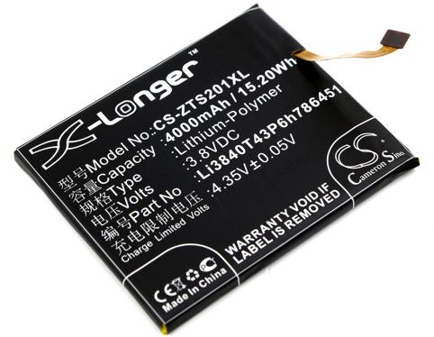 Batterie  zte li3840t43p6h786451