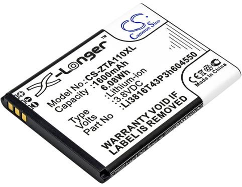 Batterie  zte li3816t43p3h604550
