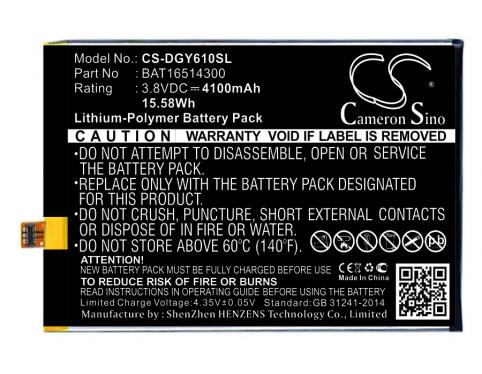 Battery mobile doogee y6 max