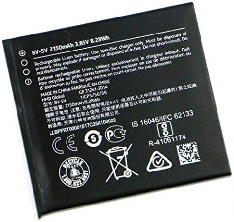 Battery for phone nokia ta 1047 bv 5v mobile