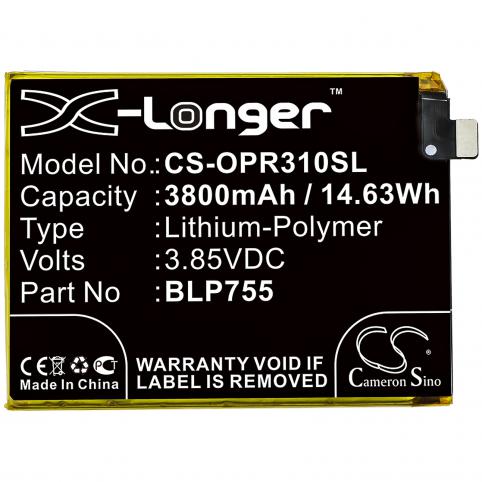 Battery mobile oppo pclm50