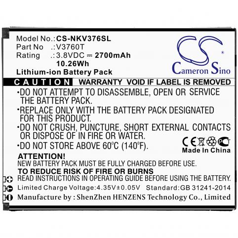 Battery for phone nokia c2 2nde edition