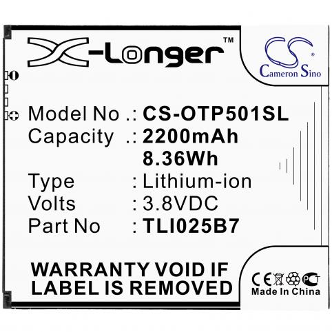 Batterij telefoon alcatel a3 plus