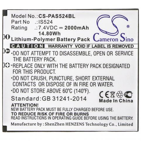 Is524 d210 batteria tpe terminal paiement pax